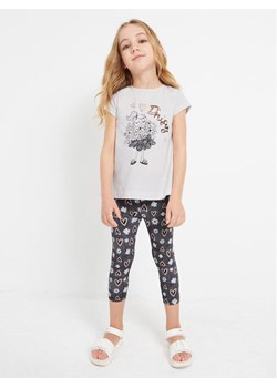 Mayoral Komplet t-shirt i legginsy 3787 Écru ze sklepu MODIVO w kategorii Komplety dziewczęce - zdjęcie 181105230