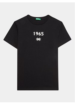 United Colors Of Benetton T-Shirt 3I1XC10BI Czarny Regular Fit ze sklepu MODIVO w kategorii T-shirty chłopięce - zdjęcie 181105301
