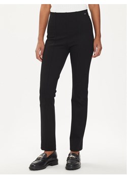 Tommy Hilfiger Spodnie materiałowe Elevated WW0WW39721 Czarny Slim Fit ze sklepu MODIVO w kategorii Spodnie damskie - zdjęcie 181105392