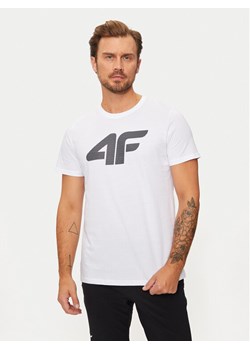 4F T-Shirt 4FWMM00TTSHM1844 Biały Regular Fit ze sklepu MODIVO w kategorii T-shirty męskie - zdjęcie 181105482