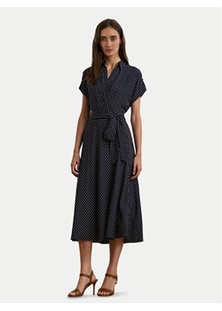 LAUREN RALPH LAUREN Sukienka koszulowa 250957093001 Granatowy Regular Fit ze sklepu MODIVO w kategorii Sukienki - zdjęcie 181105492