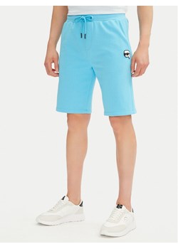 KARL LAGERFELD Szorty sportowe 705014 552900 Turkusowy Regular Fit ze sklepu MODIVO w kategorii Spodenki męskie - zdjęcie 181105563