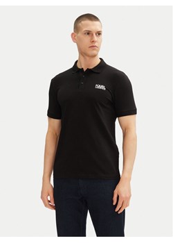 KARL LAGERFELD Polo 745088 552235 Czarny Regular Fit ze sklepu MODIVO w kategorii T-shirty męskie - zdjęcie 181105780