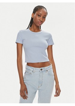 Hugo T-Shirt Delanor 50512000 Błękitny Slim Fit ze sklepu MODIVO w kategorii Bluzki damskie - zdjęcie 181106003