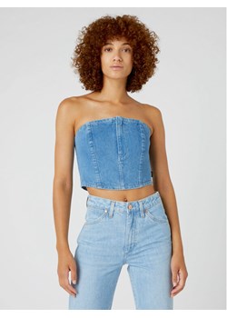 Wrangler Top Bustier W4Z79639I 112332056 Niebieski Slim Fit ze sklepu MODIVO w kategorii Bluzki damskie - zdjęcie 181106122
