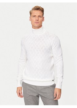 KARL LAGERFELD Golf 655020 544399 Biały Regular Fit ze sklepu MODIVO w kategorii Swetry męskie - zdjęcie 181106151