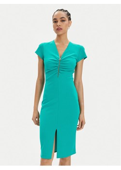 Rinascimento Sukienka koktajlowa CFC0117728003 Turkusowy Slim Fit ze sklepu MODIVO w kategorii Sukienki - zdjęcie 181106250