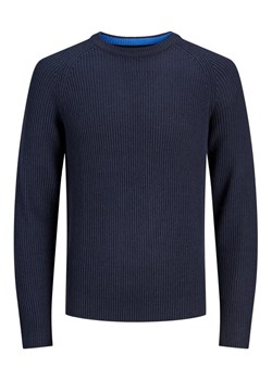 Jack&Jones Junior Sweter 12236760 Granatowy Regular Fit ze sklepu MODIVO w kategorii Swetry chłopięce - zdjęcie 181106282