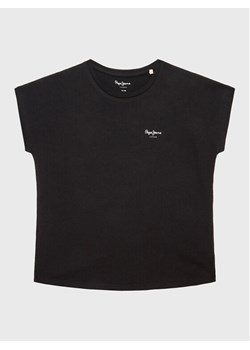 Pepe Jeans T-Shirt Bloomy PG502930 Czarny Regular Fit ze sklepu MODIVO w kategorii T-shirty chłopięce - zdjęcie 181106293
