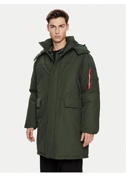 Alpha Industries Parka 148124 Zielony Regular Fit ze sklepu MODIVO w kategorii Parki męskie - zdjęcie 181106301