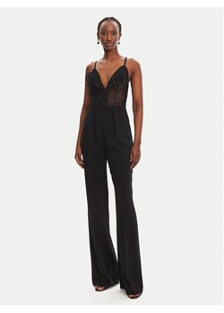 Elisabetta Franchi Kombinezon TU-049-52E2-V560 Czarny Regular Fit - id: 0000305007261 - marki Elisabetta Franchi - 181106823 Elisabetta Franchi Kombinezon TU-049-52E2-V560 Czarny Regular Fit ze sklepu MODIVO w kategorii Kombinezony damskie - zdjęcie 181106823