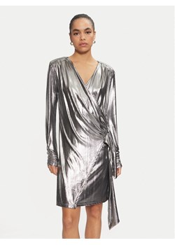 Karen by Simonsen Sukienka koktajlowa Regitze 10105117 Srebrny Slim Fit ze sklepu MODIVO w kategorii Sukienki - zdjęcie 181106842