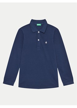 United Colors Of Benetton Polo 3089G3009 Granatowy Regular Fit ze sklepu MODIVO w kategorii T-shirty chłopięce - zdjęcie 181106900