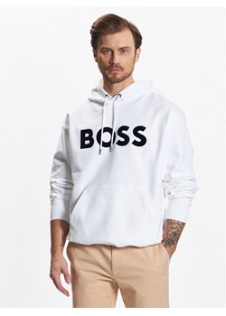Boss Bluza 50485316 Biały Oversize ze sklepu MODIVO w kategorii Bluzy męskie - zdjęcie 181106923