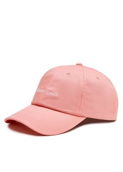 Tommy Jeans Czapka z daszkiem Linear Logo AW0AW15845 Różowy ze sklepu MODIVO w kategorii Czapki z daszkiem damskie - zdjęcie 181107541