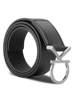 Calvin Klein Pasek Damski Ck Logo Belt 3.5 K60K602141 80 Czarny ze sklepu MODIVO w kategorii Paski damskie - zdjęcie 181107620
