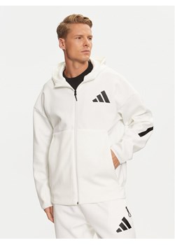adidas Bluza Z.N.E. JF2443 Biały Regular Fit ze sklepu MODIVO w kategorii Bluzy męskie - zdjęcie 181107664