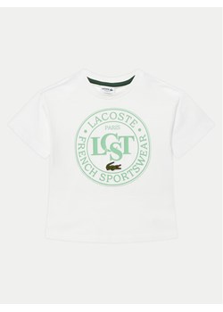 Lacoste T-Shirt TJ2463 Biały Regular Fit ze sklepu MODIVO w kategorii T-shirty chłopięce - zdjęcie 181107980