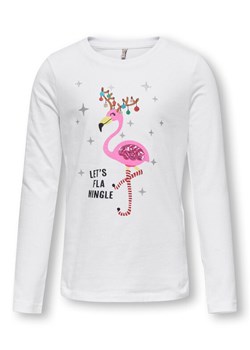 Kids ONLY Bluzka 15306814 Biały Relaxed Fit ze sklepu MODIVO w kategorii Bluzki dziewczęce - zdjęcie 181108184