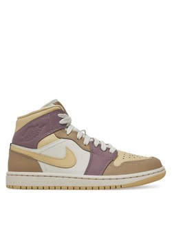 Nike Sneakersy Air Jordan 1 Mid HV2370 100 Beżowy ze sklepu MODIVO w kategorii Buty sportowe damskie - zdjęcie 181108463