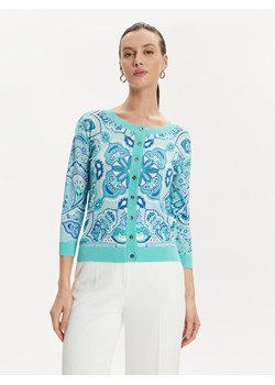 Luisa Spagnoli Kardigan Crostone 58242 Niebieski Regular Fit ze sklepu MODIVO w kategorii Swetry damskie - zdjęcie 181108500