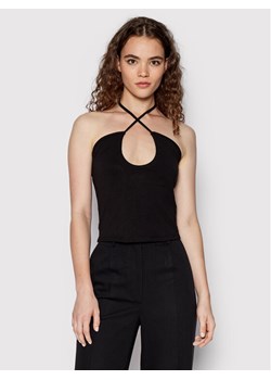 NA-KD Top Keyhole 1100-006071-0002-003 Czarny Slim Fit ze sklepu MODIVO w kategorii Bluzki damskie - zdjęcie 181108683