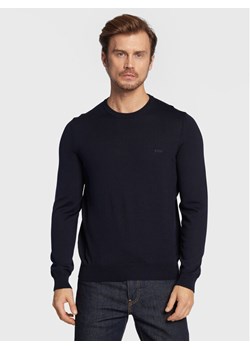 Boss Sweter Botto-L 50476364 Granatowy Regular Fit ze sklepu MODIVO w kategorii Swetry męskie - zdjęcie 181108884