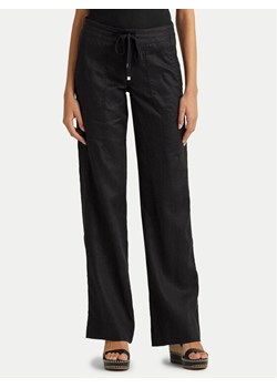 Lauren Ralph Lauren Spodnie materiałowe 200735136001 Czarny Wide Leg ze sklepu MODIVO w kategorii Spodnie damskie - zdjęcie 181108922