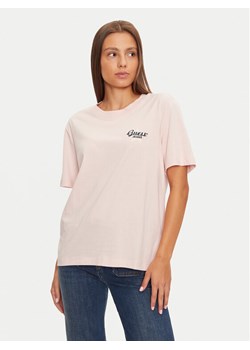 Guess T-Shirt W4BI55 K8HM0 Beżowy Oversize ze sklepu MODIVO w kategorii Bluzki damskie - zdjęcie 181108944