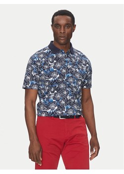 Hechter Paris Polo 74028 151920 Granatowy Regular Fit ze sklepu MODIVO w kategorii T-shirty męskie - zdjęcie 181109060