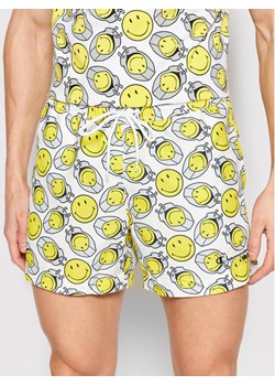 Champion Szorty kąpielowe SMILEY Poly 218224 Biały Regular Fit ze sklepu MODIVO w kategorii Kąpielówki - zdjęcie 181109130