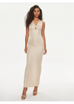 Guess Sukienka dzianinowa 4GGK90 5783Z Beżowy Bodycon Fit ze sklepu MODIVO w kategorii Sukienki - zdjęcie 181109411