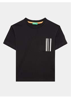 United Colors Of Benetton T-Shirt 3096C10BK Czarny Regular Fit ze sklepu MODIVO w kategorii T-shirty chłopięce - zdjęcie 181109454