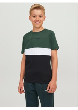 Jack&Jones Junior T-Shirt 12237430 Zielony Regular Fit ze sklepu MODIVO w kategorii T-shirty chłopięce - zdjęcie 181109541