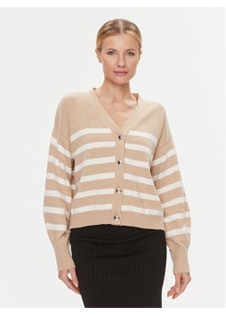 Guess Kardigan W4RR56 Z37L1 Beżowy Regular Fit ze sklepu MODIVO w kategorii Swetry damskie - zdjęcie 181109673