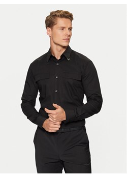HUGO Koszula Ermetal 50534281 Czarny Slim Fit ze sklepu MODIVO w kategorii Koszule męskie - zdjęcie 181109760