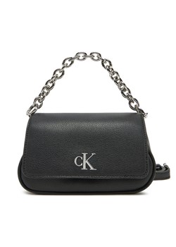 Calvin Klein Jeans Torebka Minimal Monogram Shoulder Bag20 LV04K3134G Czarny ze sklepu MODIVO w kategorii Listonoszki - zdjęcie 181109763