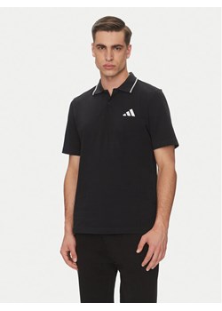 adidas Polo Essentials Small Logo JE9023 Czarny Regular Fit ze sklepu MODIVO w kategorii T-shirty męskie - zdjęcie 181110004