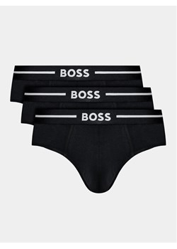 Boss Komplet 3 par slipów Bold Hipster Briefs 50510679 Czarny ze sklepu MODIVO w kategorii Majtki męskie - zdjęcie 181110021