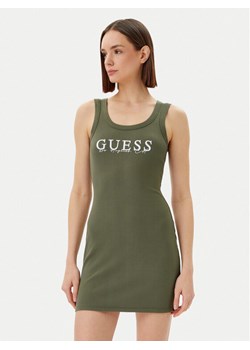 Guess Sukienka codzienna V5GK06 K8RT2 Zielony Slim Fit - id: 0000304858338 - marki Guess - 181110174 Guess Sukienka codzienna V5GK06 K8RT2 Zielony Slim Fit ze sklepu MODIVO w kategorii Sukienki - zdjęcie 181110174