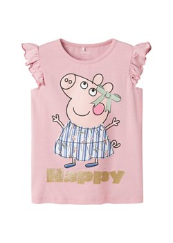 NAME IT Top Peppa 13242959 Różowy Regular Fit ze sklepu MODIVO w kategorii Bluzki dziewczęce - zdjęcie 181110313
