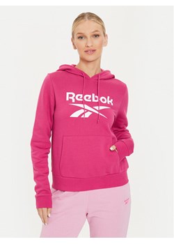 Reebok Bluza Fleece Hoodie Różowy Regular Fit ze sklepu MODIVO w kategorii Bluzy damskie - zdjęcie 181110323