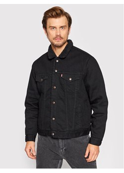 Levi's® Kurtka jeansowa Type III Sherpa 16365-0100 Czarny Regular Fit ze sklepu MODIVO w kategorii Kurtki męskie - zdjęcie 181110350