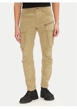 G-Star Raw Spodnie materiałowe Rovic D02190-D909 6057 Khaki Regular Fit ze sklepu MODIVO w kategorii Spodnie męskie - zdjęcie 181110563
