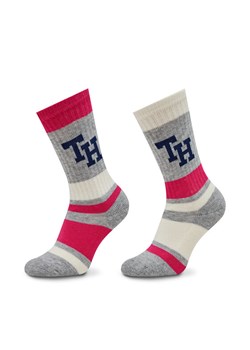 Tommy Hilfiger Zestaw 2 par wysokich skarpet dziecięcych 701224988 Kolorowy ze sklepu MODIVO w kategorii Skarpetki dziecięce - zdjęcie 181110641