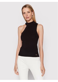 DKNY Top P2ASAA41 Czarny Slim Fit ze sklepu MODIVO w kategorii Bluzki damskie - zdjęcie 181110664