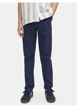 Jack&Jones Junior Spodnie materiałowe 12248903 Granatowy Regular Fit ze sklepu MODIVO w kategorii Spodnie chłopięce - zdjęcie 181110672