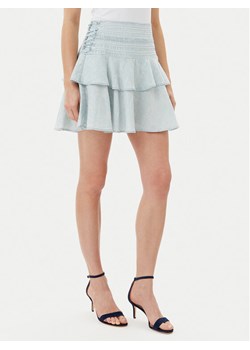 Guess Spódnica midi W5GD85 D5N81 Błękitny Regular Fit ze sklepu MODIVO w kategorii Spódnice - zdjęcie 181110813