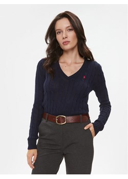 Polo Ralph Lauren Sweter 211891641002 Niebieski Regular Fit ze sklepu MODIVO w kategorii Swetry damskie - zdjęcie 181110843