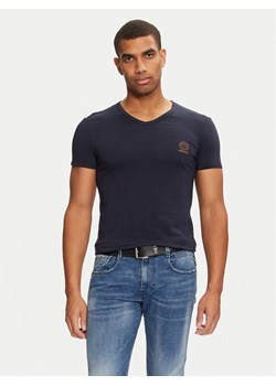 Versace T-Shirt AUU01004 1A1001 Granatowy Regular Fit ze sklepu MODIVO w kategorii T-shirty męskie - zdjęcie 181110860